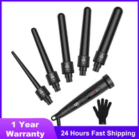 5-in-1 Curling Iron Wand Hair Curling Iron Crimp Corrugation for Hair Styling Tools 9-32mm Hair Crimper Professional Hair Curler