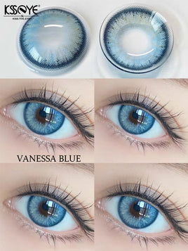 Original Bigsize Blue Contact Lenses For Eye Popular Lense Eye Color Cosplay 12 Colors Cosmetic Contact Lens Fast Delivery