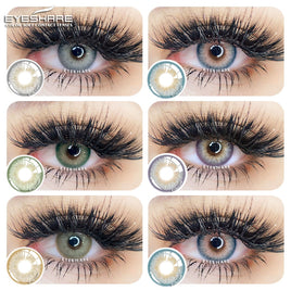 EYESHARE - Original 1 Pair Natural Color Contact Lenses for Eyes SIAM Color Cosmetic Contact Lenses Colored Lenses for Eyes