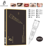 Biomaser Professional Permanent Makeup Cartridge Needles 1R/2R/3RL/5RL Disposable Sterilized Tattoo Pen Machine Needles Tips