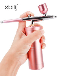 Protable Single Action 0.4mm Nozzle Airbrush Kit Compressor Air Brush Paint Spray Gun For Nail Art Desgin Tattoo Cake Air-brush