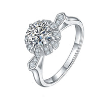 Original GEM & BALLET Wedding Moissanite Diamond 585 14K 10K 18K Gold 925 Silver 1Ct Moissanite Fashion Flower Designs Jewelry Women Ring