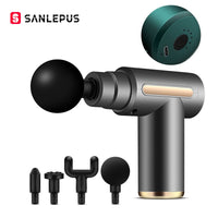 SANLEPUS Portable Massage Gun LCD Electric Percussion Pistol Massager For Body Neck Back Deep Tissue Muscle Relaxation Fitness