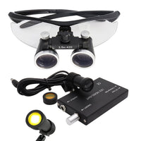 Dental Loupes Dental Magnifier Medical Loupes Binocular 2.5 3.5x420 Headlight Headlamp 3W 5W Filter Wired Wireless USB Belt Clip