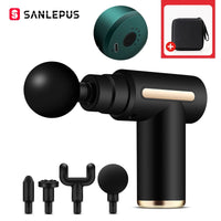 SANLEPUS Portable Massage Gun LCD Electric Percussion Pistol Massager For Body Neck Back Deep Tissue Muscle Relaxation Fitness