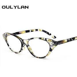 Oulylan Cat Eye Reading Glasses Women Diamond Eyeglasses Presbyopic with Diopter 1.0 1.5 2.0 2.5 3.0 3.5 4.0 for Male Female