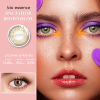 BIO-ESSENCE - Original 1Pair Yearly Multicolored Lenses for Eyes Blue Green Color Contact Lenses Gray Eye Contacts with Color Lens Color Eyes Natural