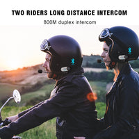 FREEDCONN - Original TCOM-SC Bluetooth Motorcycle Helmet Headset Intercom Interphone With LCD Screen FM Radio T-Com SC Communicator