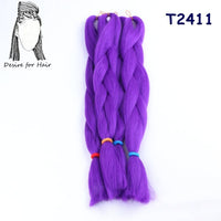 Desire for Hair 10packs Per Lot 24inch 100g Synthetic Braiding Hair Jumbo Braids 3 Tone Omber Blonde Lavender Color