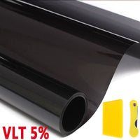 Uncut 300cm Car Side Window Tint Roll 5% VLT Auto Home Window Glass Summer Solar UV Protector Car Sticker Films