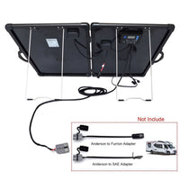 ACOPower Plk 120W Portable Solar Panel Kit, Lightweight Briefcase With 20A Charge Controller