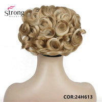 Original Short Messy Curly Dish Hair Bun Extension Easy Stretch Hair Combs Clip in Ponytail Extension Scrunchie Chignon Ponytail