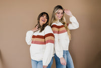 LIVING FREE BEAUTY - Original Cuddle Up Striped Sweater