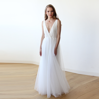 Original Ivory Sequins and Tulle Bridal Gown #1094