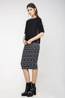 CONQUISTA FASHION - Original High-Waisted Midi Pencil Skirt