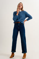 Q2 - Original Relaxed Mom Fit Jeans in Mid Wash Blue