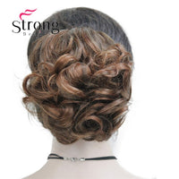 StrongBeauty Short Ponytail Hair Piece Extension Synthetic Hair Wavy Claw Clip in/on Hairpiece COLOUR CHOICES