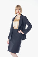 LE REUSSI - Original Tailor Wool Dark Grey Blazer