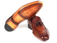 Paul Parkman Hand-Sewn Tassel Loafers Brown (ID#082-BRW)