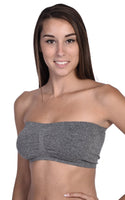 BODY BEAUTIFUL SHAPWEAR - Original 2-Pack Bandeaus - White and Grey Mix