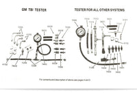 AUTORY - Original TU-443 Deluxe Manometer Fuel Injection Pressure Tester Gauge Kit System 0-140 Psi Free Shipping