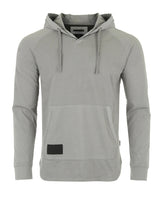 ZIMEGO Men's Pigment Dyed Hoodie - Athletic v Neck Long Sleeve Henley Pullover Shirt