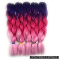 Desire for Hair 10packs Per Lot 24inch 100g Synthetic Braiding Hair Jumbo Braids 3 Tone Omber Blonde Lavender Color