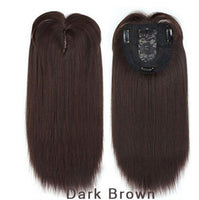 14inch Straight Synthetic Blonde Hair With Bangs for Women Clip-In One-Piece Hair Extension High Temperature Fiber