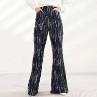 MARIGOLDSHADOWS - Original Takarra High Waist Denim Pants - Deep Blue