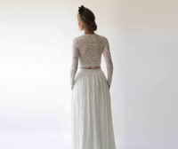 Original Long Sleeves Ivory Wedding Top