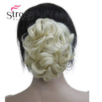 StrongBeauty Short Ponytail Hair Piece Extension Synthetic Hair Wavy Claw Clip in/on Hairpiece COLOUR CHOICES