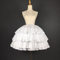 LOLITA STORE - Original Sweet Short Convertible Rockability Petticoat Lace Trimmed a Line/Ball Gown Pettiskirt