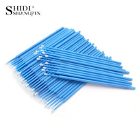 100pcs/Bag Durable Micro Disposable Eyelash Extension Makeup Brushes Individual Applicators Mascara Removing Tools Swabs