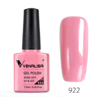 VENALISA - 10 Pcs Nail Gel Polish Full Coverage Beatuiful Color Glitter Color Matt Tempered Top Coat Soak Off Polish Gel Nail Manicure