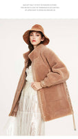 LUXURY AND ME - Original Real Fur Teddy Bear Style Winter Coat