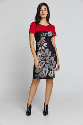 CONQUISTA FASHION - Original Red Floral Dress