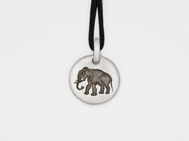 Original Elephant Charm Pendant in Sterling Silver