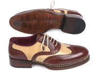 Paul Parkman Triple Leather Sole Goodyear Welted Wingtip Brogues (ID#095BEJ)