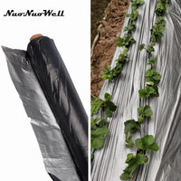 TEWANGO - Original 0.012mm Agriculture Silver Black Mulch Film Greenhouse Keep Warm Insect Control Ground Film Reflective Film Reflective Foil