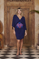 AKOSEE - Original Goddess Dress in Navy