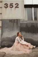 BLUSHFASHION - Original Blush Tulle and Lace Dress #1125