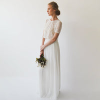 BLUSHFASHION - Original Romantic Style Bridal Chiffon Skirt #3033