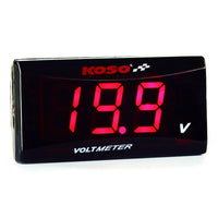 NORXI - Original Motorcycle KOSO Voltmeter Digital for NVX NMAX TMAX XMAX 300 LED Mini 6V 12V Electromobile Electricity Gauge Car Volt Meter