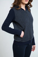 CONQUISTA FASHION - Original Hooded Striped Zip Jacket