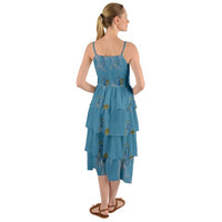 SHARON TATEM LLC - Original Blue Seahorses Layered Dress