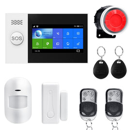 Wireless Wire Home Tuya WIFI GSM Security Alarm System APP Control With Auto Dial Motion Detector Sensor Burglar Alarm System