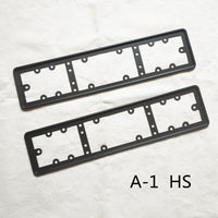 LONNGSHANPING - Original For EU Car License Plate Frame Metal Car License Plate Frame Number Plate Holder 2pcs