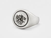 Original Lion Signet Ring in Sterling Silver