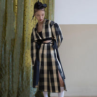 MARIGOLDSHADOWS - Original Kanon Plaid Pleated Button Skirt