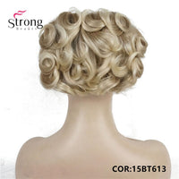 Original Short Messy Curly Dish Hair Bun Extension Easy Stretch Hair Combs Clip in Ponytail Extension Scrunchie Chignon Ponytail